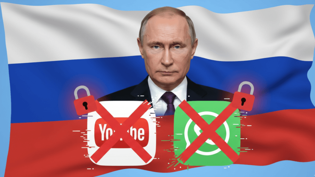 Rusia blokir YouTube dan WhatsApp setelah regulator internet negara itu, Roskomnadzor, menghapus domain “youtube.com” dan domain terkait WhatsApp dari server DNS nasional atau National Domain Name System (NDNS).