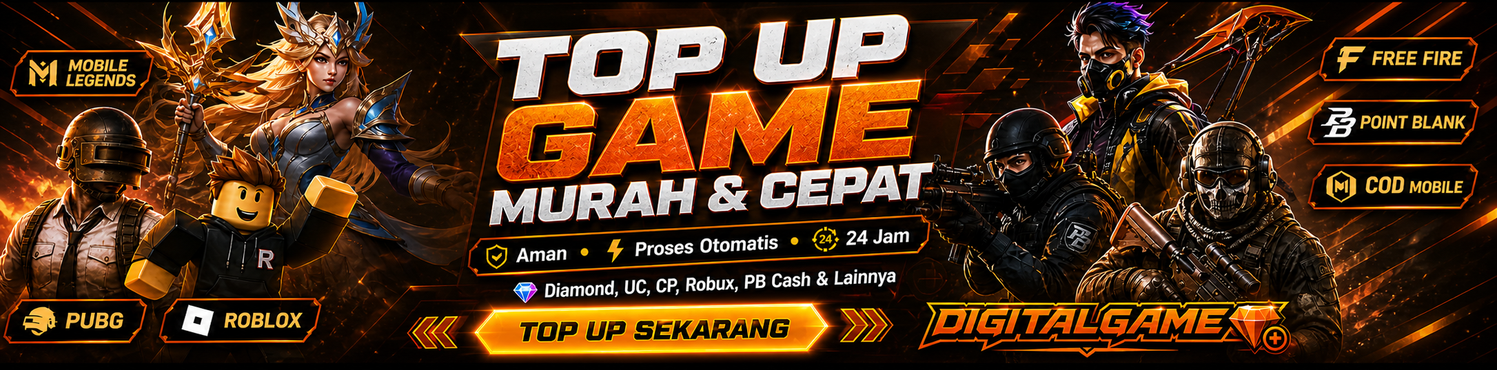 DigitalGame - Top Up Game Murah dan Website Top Up Top Up Game di Digital Game