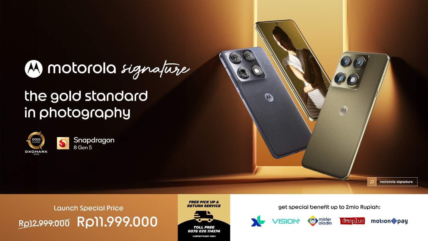 Motorola Signature dan Edge 70 Fusion resmi masuk Indonesia.