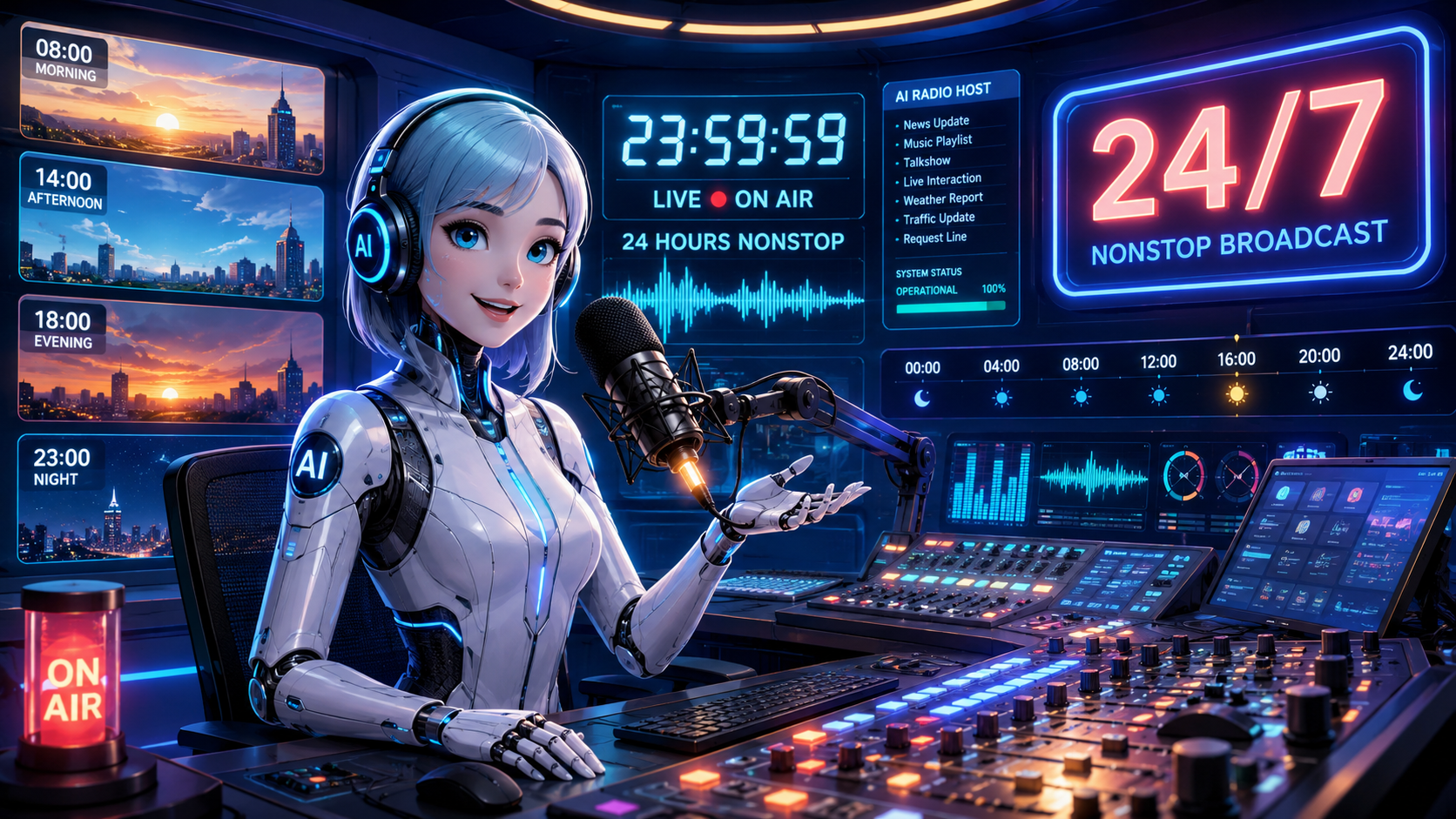 Ini Kelakuan 4 AI Saat Diuji Jadi Penyiar Radio