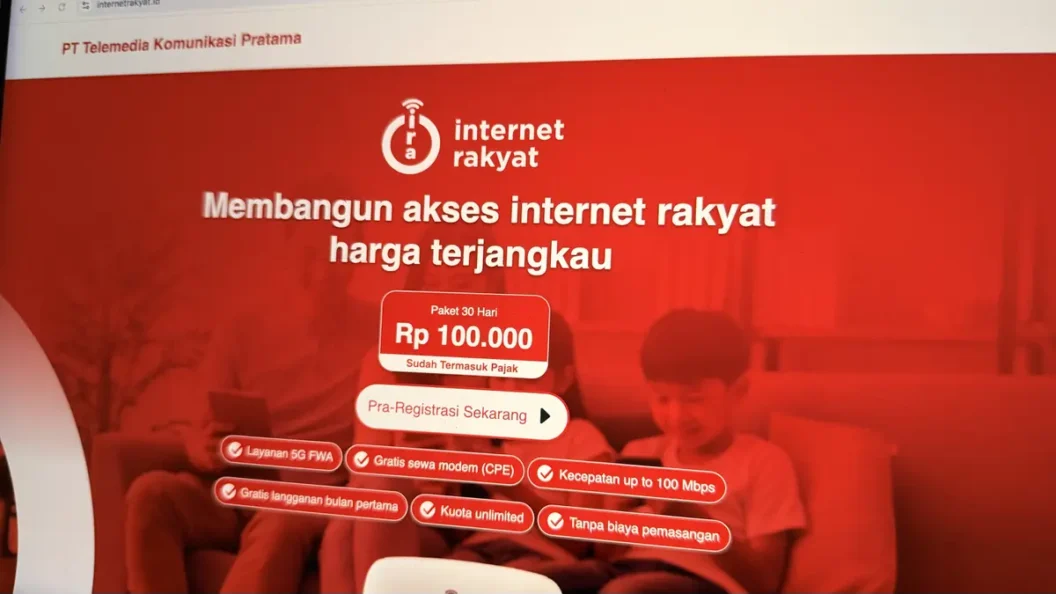 Pendaftaran Internet Rakyat bisa lewat situs, aplikasi, atau petugas resmi. Simak syarat, langkah, tarif Rp100.000 per 30 hari, dan cara cek jangkauan.
